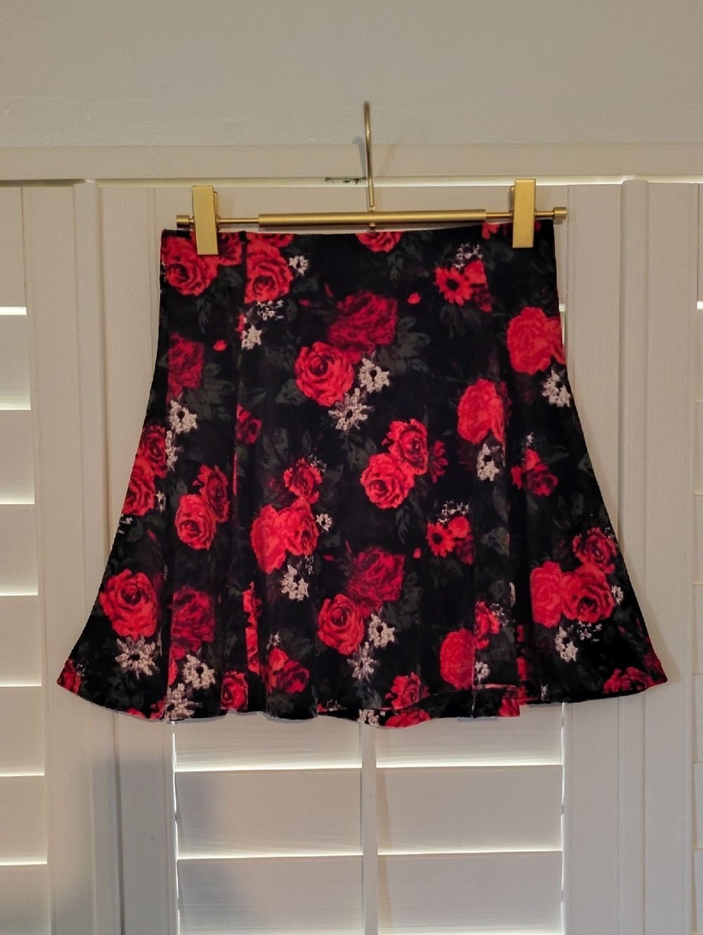 Frenchi Roses Mini Skirt - Picture 2 of 11